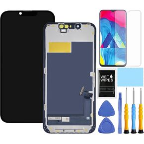 for iPhone 13 Mini Screen Replacement for iPhone 13mini Screen Replacement kit A2481 A2626 A2628 A2629 A2630 LCD Display digitizer Touch Screen Assembly with Repair Tools 5.4 inch Black