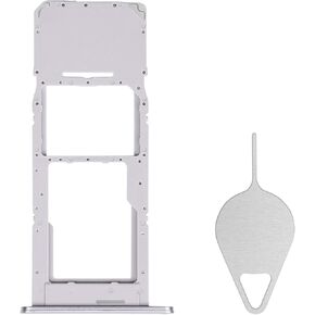 for Samsung Galaxy A14 5G Sim Card Tray Replacement (Single SIM Version) - Silver Card Tray Slot Holder Bracket Adapter with Needle Ejector for A14 5G SM-A146U A146U1 S146VL