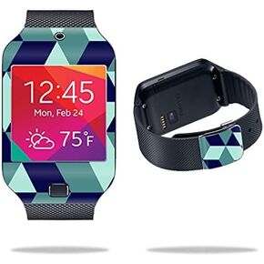 MightySkins Skin Compatible with Samsung Galaxy Gear 2 Neo Smart Watch Cover Skins Sticker Watch Geo Tile