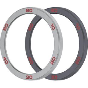 Chofit Bezel Ring Compatible with Nothing by CMF Watch Pro 2 Bezel Adhesive Cover Anti Scratch Metal Protection Frame Case Cover Loop (GrayRed&SilverRed)