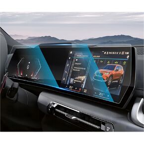 (2PCS) X1 U11 iX1 Screen Protectors, 10.25"Digital Instrument Cluster+10.7" Touchscreen All-in-One Screen Cover, for BMW X1 xDrive28i, M35i Accessories 2023 2024, 2PCS Nano Films