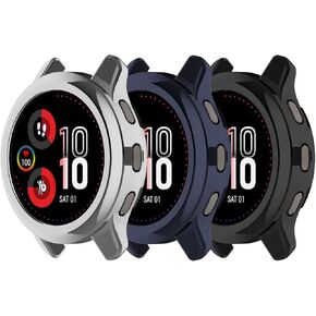 Case Compatible with Garmin Venu 2 Plus Case Cover, Soft TPU Plated Case Protective Screen Protector Bumper Compatible for Garmin Venu 2 Plus Smart Watch (3 Pack)