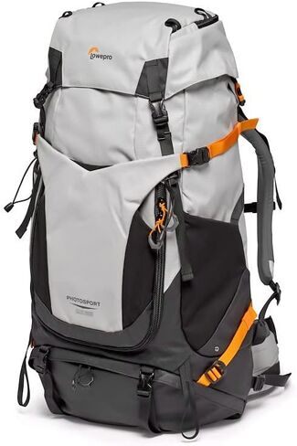 Lowepro PhotoSport PRO BP 70L, Backpack for Reflex and Mirrorless Cameras, Front and Rear Access, Removable Camera Insert, Accessory Straps, Size: S/M, Colour Dark/Light Gray in Saudi Arabia