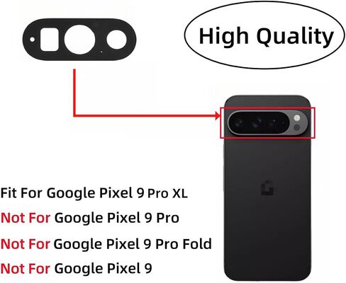 Pixel 9 Pro XL Rear Back Camera Glass Lens Replacement for Google Pixel 9 Pro XL with Adhesive Preinstalled and Repair Toolkit (Pixel 9 Pro XL) in Saudi Arabia