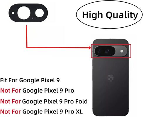 Pixel 9 Pro XL Rear Back Camera Glass Lens Replacement for Google Pixel 9 Pro XL with Adhesive Preinstalled and Repair Toolkit (Pixel 9 Pro XL) in Saudi Arabia