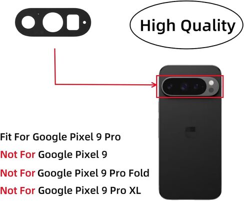 Pixel 9 Pro XL Rear Back Camera Glass Lens Replacement for Google Pixel 9 Pro XL with Adhesive Preinstalled and Repair Toolkit (Pixel 9 Pro XL) in Saudi Arabia