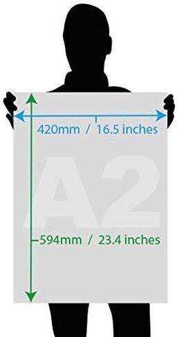 8.3 x 11.6 (A4) Sketch pad, 25 Sheets (50 Pages) of 350gsm Smooth White Card in Saudi Arabia