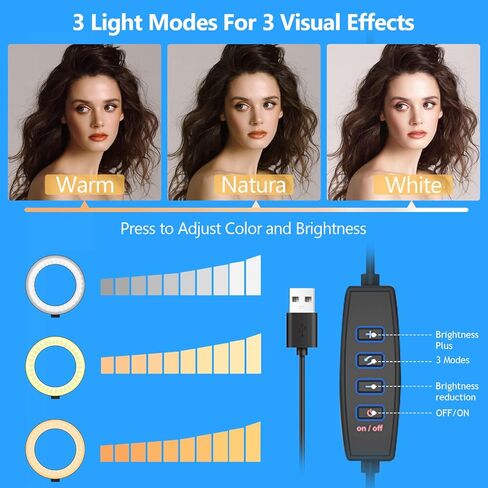 6 inch Ring Light Only Without Stand, Hola Light Replacement Parts Without Tripod, Ring Light for Video Recording Photography Makeup Live Stream in Kuwait