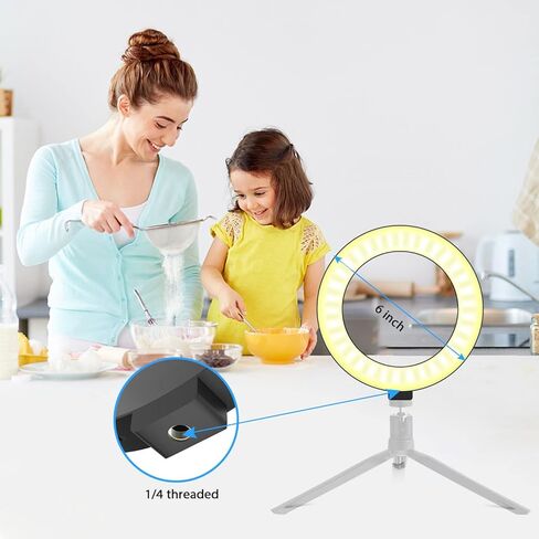 6 inch Ring Light Only Without Stand, Hola Light Replacement Parts Without Tripod, Ring Light for Video Recording Photography Makeup Live Stream in Kuwait