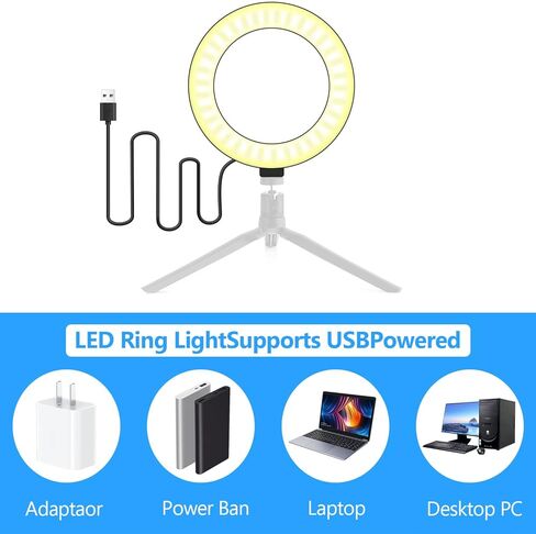 6 inch Ring Light Only Without Stand, Hola Light Replacement Parts Without Tripod, Ring Light for Video Recording Photography Makeup Live Stream in Kuwait