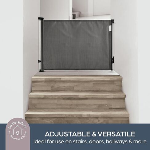 بوابة أطفال Dreambaby Glide 'N Hide طويلة جدًا قابلة للسحب، تمتد حتى 55 بوصة، بوابة أطفال شبكية للسلالم والممرات والمداخل وبوابة الأطفال وبوابة الكلاب وطول إضافي 35 بوصة، بوابة قابلة للسحب للأطفال أو الحيوانات الأليفة in Kuwait