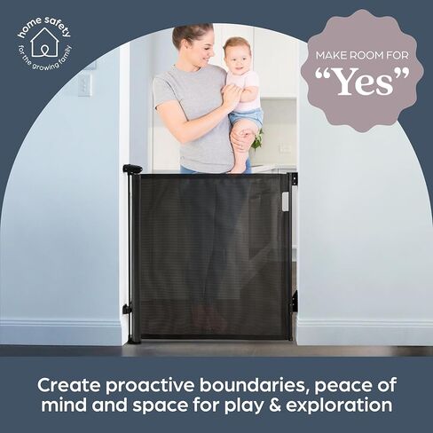 بوابة أطفال Dreambaby Glide 'N Hide طويلة جدًا قابلة للسحب، تمتد حتى 55 بوصة، بوابة أطفال شبكية للسلالم والممرات والمداخل وبوابة الأطفال وبوابة الكلاب وطول إضافي 35 بوصة، بوابة قابلة للسحب للأطفال أو الحيوانات الأليفة in Kuwait