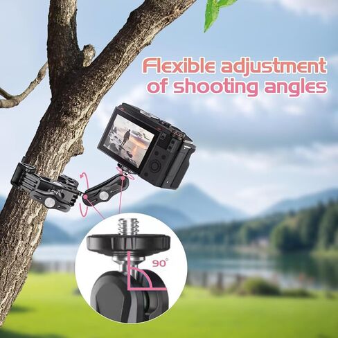 O'woda Super Clamp دراجة المشبك قابل للتعديل كاميرا الحركة الكرة جبل متوافق مع Insta360X4/ X3/ ONE X2/ GoPro Hero 12/11/ 10/9/ 8/7/ 6/ DJI Pocket/ملحقات كاميرا الحركة in Kuwait