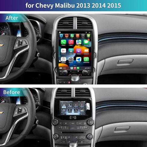 راديو ستيريو للسيارة 5G-WiFi 8-Core (4GB+64GB) لسيارة Chevy Malibu 2013 2014 2015، شاشة لمس 12.1 بوصة مع Carplay Android Auto، 5.0 بلوتوث FM/AM/RDS DSP GPS SWC A/C in Kuwait