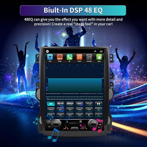 راديو ستيريو للسيارة 5G-WiFi 8-Core (4GB+64GB) لسيارة Chevy Malibu 2013 2014 2015، شاشة لمس 12.1 بوصة مع Carplay Android Auto، 5.0 بلوتوث FM/AM/RDS DSP GPS SWC A/C in Kuwait