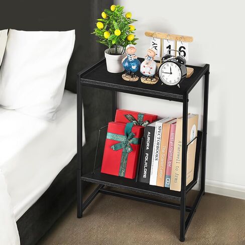 طاولة حامل لمشغل التسجيل مع مساحة تخزين الألبوم، حامل القرص الدوار للفينيل، رف السجلات، طاولة جانبية صغيرة لمعظم الأقراص الدوارة (أبيض) in Kuwait