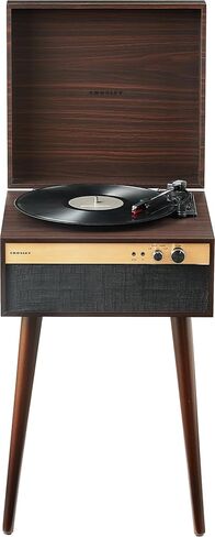 كروسلي CR6236AFT-WA جاسبر 3 سرعات بلوتوث داخل/خارج مشغل تسجيلات الفينيل مع مكبرات صوت مدمجة وأرجل قابلة للفصل، جوزي in Kuwait