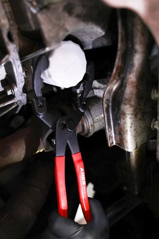 ARES 56054-13-Inch Oil Filter Pliers – 2-1/4-Inch to 4-3/4-Inch Jaw Opening - Adjustable Oil Filter Wrench Features Long Handles with Nonslip Grips and Multiposition Swivel Jaw Design in Kuwait