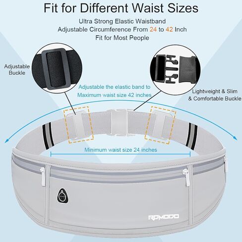 Running Fanny Pack for Women, Running Belts for Men, Water Resistant Waist Pack, Large Capacity Phone Pouch，Adjustable Bounce Free Phone Holder for Running Walking Hiking Cards Key Light Purple in Saudi Arabia