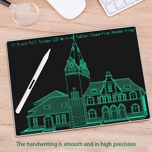KYSTAR 11.5 بوصة شاشة LCD كاملة للكتابة، لوحة رسم رقمية، لوحة رسم للكاتب الإلكتروني مع مغناطيس مدمج، تصميم خط فائق الدقة لموظفي المكاتب، وعمال البناء، والمصممين، والمهندسين in Kuwait