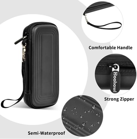 Boobowl Hard Travel Case Compatible with Anker Zolo Power Bank, 10,000mAh 20,000mAh 30W Portable Charger, Storage Bag for Anker Battery Pack with Accessories Mesh Pocket (Box Only)-Black in Saudi Arabia