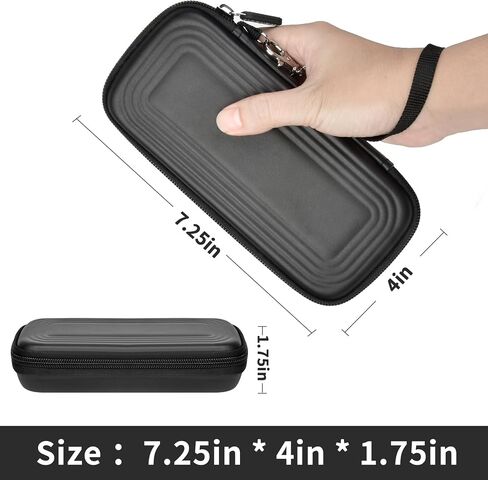 Boobowl Hard Travel Case Compatible with Anker Zolo Power Bank, 10,000mAh 20,000mAh 30W Portable Charger, Storage Bag for Anker Battery Pack with Accessories Mesh Pocket (Box Only)-Black in Saudi Arabia