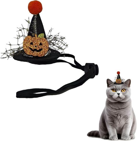 Halloween Costumes for Cats Puppies, Cats Puppies Witch Hats for Halloween Party Decoration PC301-2 in Saudi Arabia