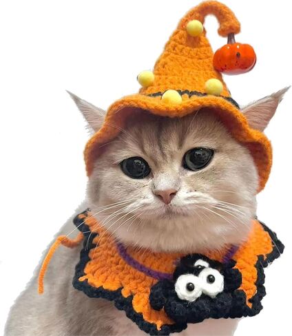 Halloween Costumes for Cats Puppies, Cats Puppies Witch Hats for Halloween Party Decoration PC301-2 in Saudi Arabia