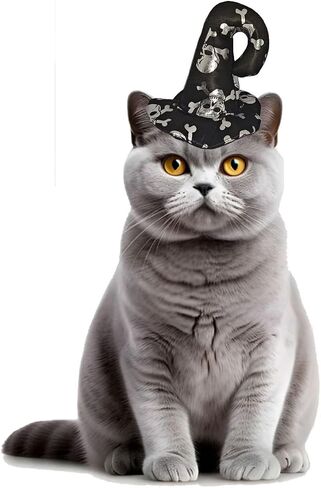 Halloween Costumes for Cats Puppies, Cats Puppies Witch Hats for Halloween Party Decoration PC301-2 in Saudi Arabia