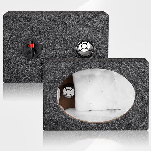 5" Ported Subwoofer Box, Ported Speaker Box for Better Heat Management, Speaker Enclosure Unloaded Box for DIY Car or Truck Audio Custom w/Sound-Absorbing Cotton & Premium Carpeted Finish in Saudi Arabia