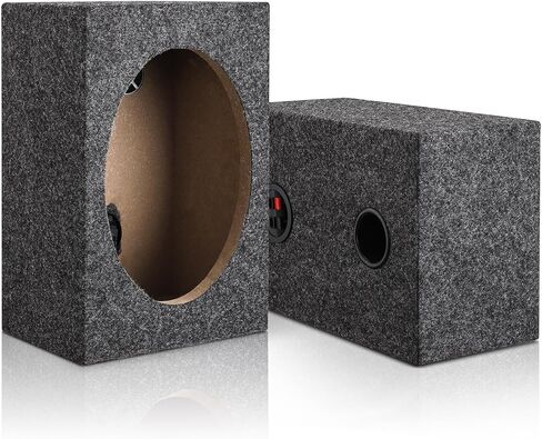 5" Ported Subwoofer Box, Ported Speaker Box for Better Heat Management, Speaker Enclosure Unloaded Box for DIY Car or Truck Audio Custom w/Sound-Absorbing Cotton & Premium Carpeted Finish in Saudi Arabia