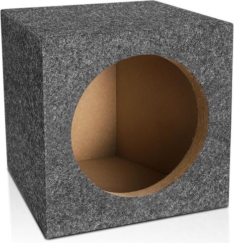 5" Ported Subwoofer Box, Ported Speaker Box for Better Heat Management, Speaker Enclosure Unloaded Box for DIY Car or Truck Audio Custom w/Sound-Absorbing Cotton & Premium Carpeted Finish in Kuwait