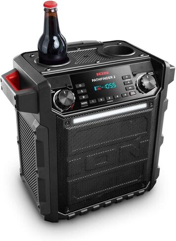 مكبر صوت محمول بتقنية بلوتوث Ion Pathfinder II Rugged - أحمر (متجدد) in Saudi Arabia