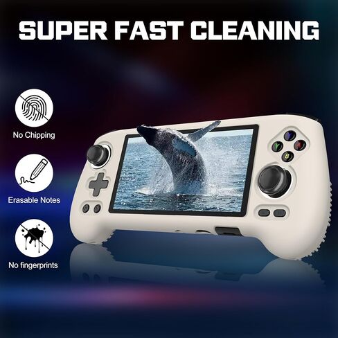 SKRVGOJFG Silicone Case Compatible with Anbernic RG556, Anti-Scratch, Washable, Shockproof Silicone Protective Cover for RG556 Retro Handheld Game Console - Black in Saudi Arabia