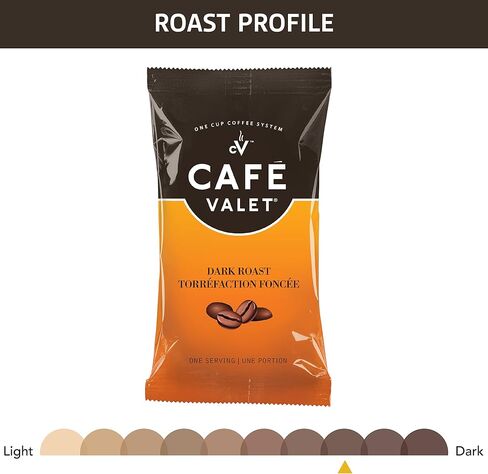 Café Valet DECAF Dark Roast Single Serve Coffee Packets – 84 Count – For Use with Café Valet Single Serve Coffee Makers – Disposable Brew Basket & Coffee Pack in Saudi Arabia