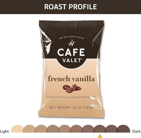 Café Valet DECAF Dark Roast Single Serve Coffee Packets – 84 Count – For Use with Café Valet Single Serve Coffee Makers – Disposable Brew Basket & Coffee Pack in Saudi Arabia