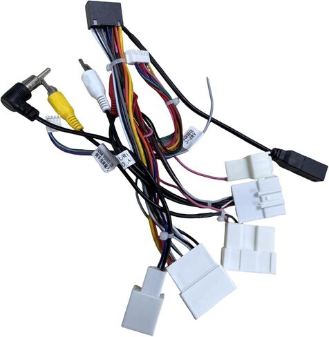 Car Stereo Radio Wiring Harness for Toyota Camry Corolla RAV4 Prado Fortuner Highlander Tundra Yaris, 16PIN Power Cable Adapter with JBL Amplifier Backup Camera Steering Wheel Control CANBUS in Saudi Arabia
