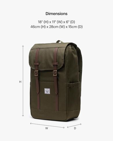 Herschel Supply Co. Retreat Backpack, Light Grey Crosshatch, One Size in Saudi Arabia