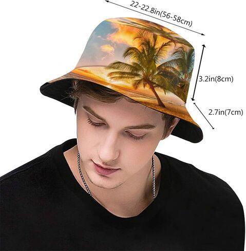 Bucket Hat Packable Breathable Sun Hats for Women Men Teens Unisex Summer Travel Beach Fisherman Cap in Saudi Arabia