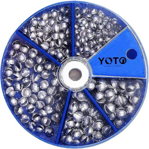 YOTO Fishing Weights Sinkers,230pcs/107pcs Lead Split Shot Weights,Removable Round Fishing Sinkers in Saudi Arabia