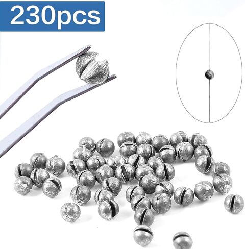 YOTO Fishing Weights Sinkers,230pcs/107pcs Lead Split Shot Weights,Removable Round Fishing Sinkers in Saudi Arabia