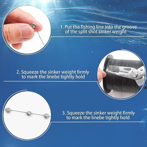 YOTO Fishing Weights Sinkers,230pcs/107pcs Lead Split Shot Weights,Removable Round Fishing Sinkers in Saudi Arabia