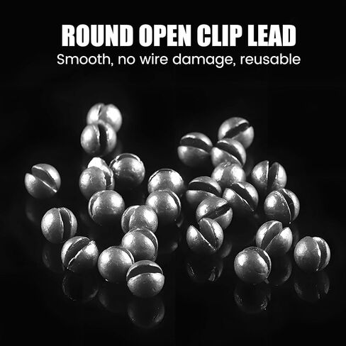 YOTO Fishing Weights Sinkers,230pcs/107pcs Lead Split Shot Weights,Removable Round Fishing Sinkers in Saudi Arabia