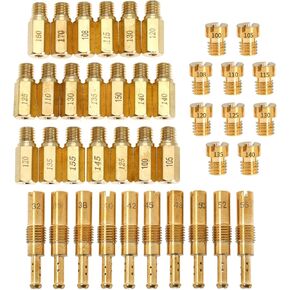 40 قطعة من المكربن ​​الرئيسي النفاثة البطيئة الطيار لـ PWK CVK PE Keihin OKO KOSO مع 125cc 150cc 200cc 250cc GY6 Motor Carb Kits استبدال SCL-2018090002-ZH-T-01 SCL-2018090001-ZH-T-01 in Kuwait