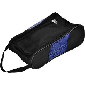 Zerone Portable Golf Shoes Bag Breathable Dust-Proof Storage Organiser Zippered Shoe Bag with Pocket for Storing Sports Accessories Unisex