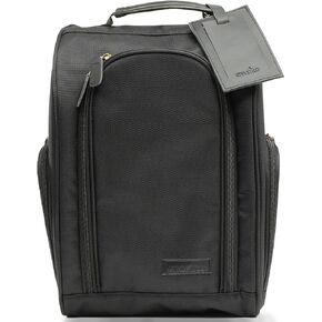 Athletico Executive Golf Shoe Bag With Luggage Tag (Black)