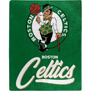 Northwest NBA Boston Celtics Unisex-Adult Raschel Throw Blanket, 50" x 60", Signature