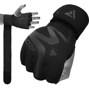 RDX Boxing Inner Gloves Hand Wraps Men Women, Hybrid Design Gym Weight Lifting Workout, 50Cm Long Wrist Support, Neoprene Under Mitts, MMA Muay Thai Martial Arts Training, Kickboxing Punching