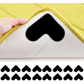 12 قطعة من مقابض وسادة البساط، مقابض قابلة لإعادة الاستخدام وقابلة للغسل للسجاد، مقابض سجاد مزدوجة الجوانب، ملصقات شريط سجاد غير قابلة للانزلاق، حامل سجاد زاوية قابل للإزالة لمنع التجعيد، للأرضيات الصلبة والبلاط in Kuwait