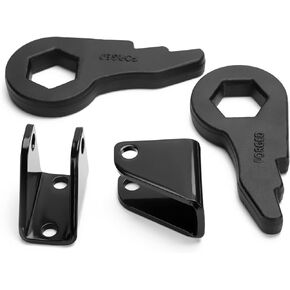 1"-3" Torsion Bars Key with Shock Extender Brackets for Chevy GMC Silverado Sierra 1500HD 2500HD 3500HD 2001-2010, Dynofit 1-3 Inch Forged Adjustable Leveling Lift Kits Suspension Lift Kit Duramax